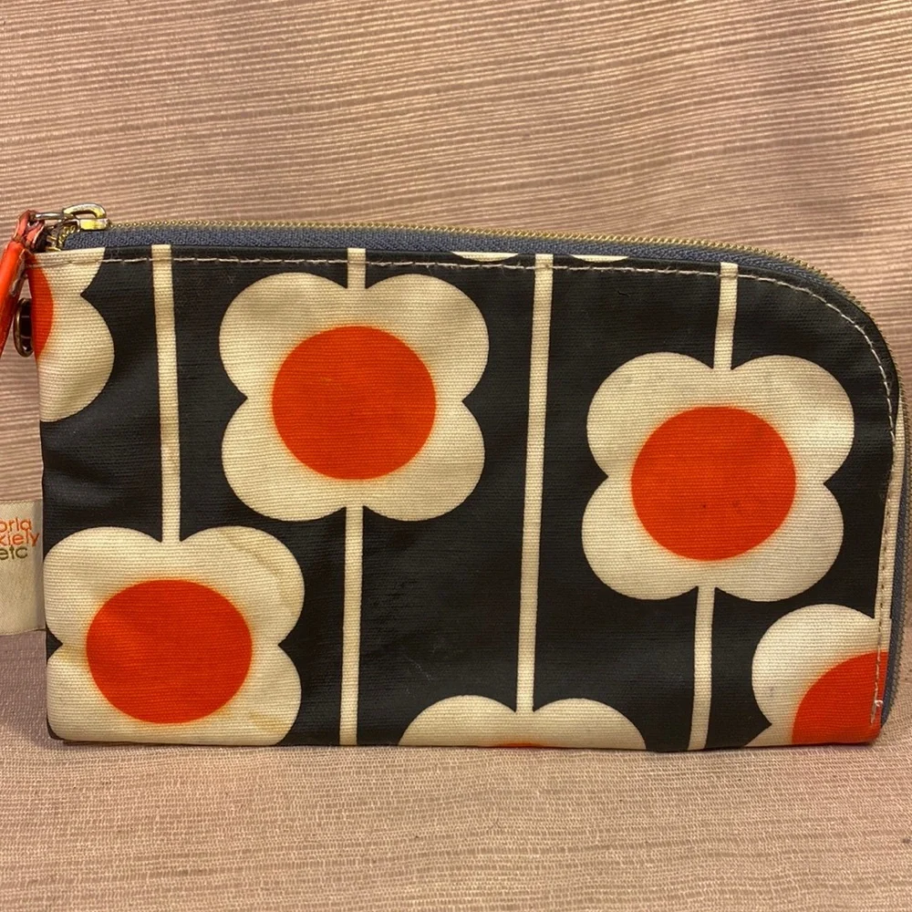 Orla Kiely etc half zip pouch/wallet